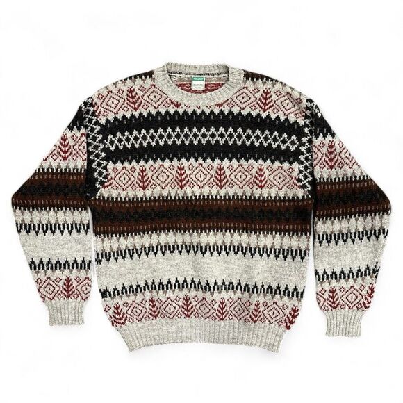 United Colors Of Benetton Multicolor Crewneck Sweater - Picture 1 of 10